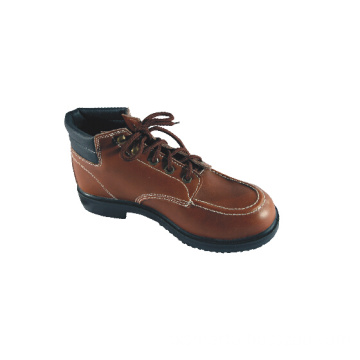 Leather Basic Style Safety Shoes